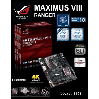 Mainboard INTEL ASUS MAXIMUS VIII RANGER (Socket 1151) มือสอง พร้อมส่ง แพ็คดีมาก!!!