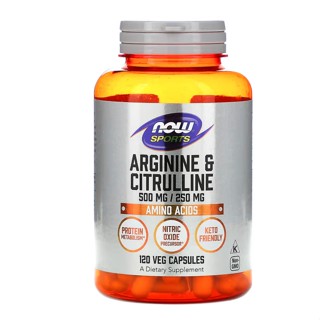 Now Foods, Sports Arginine &amp; Citrulline 120 Veg Capsules