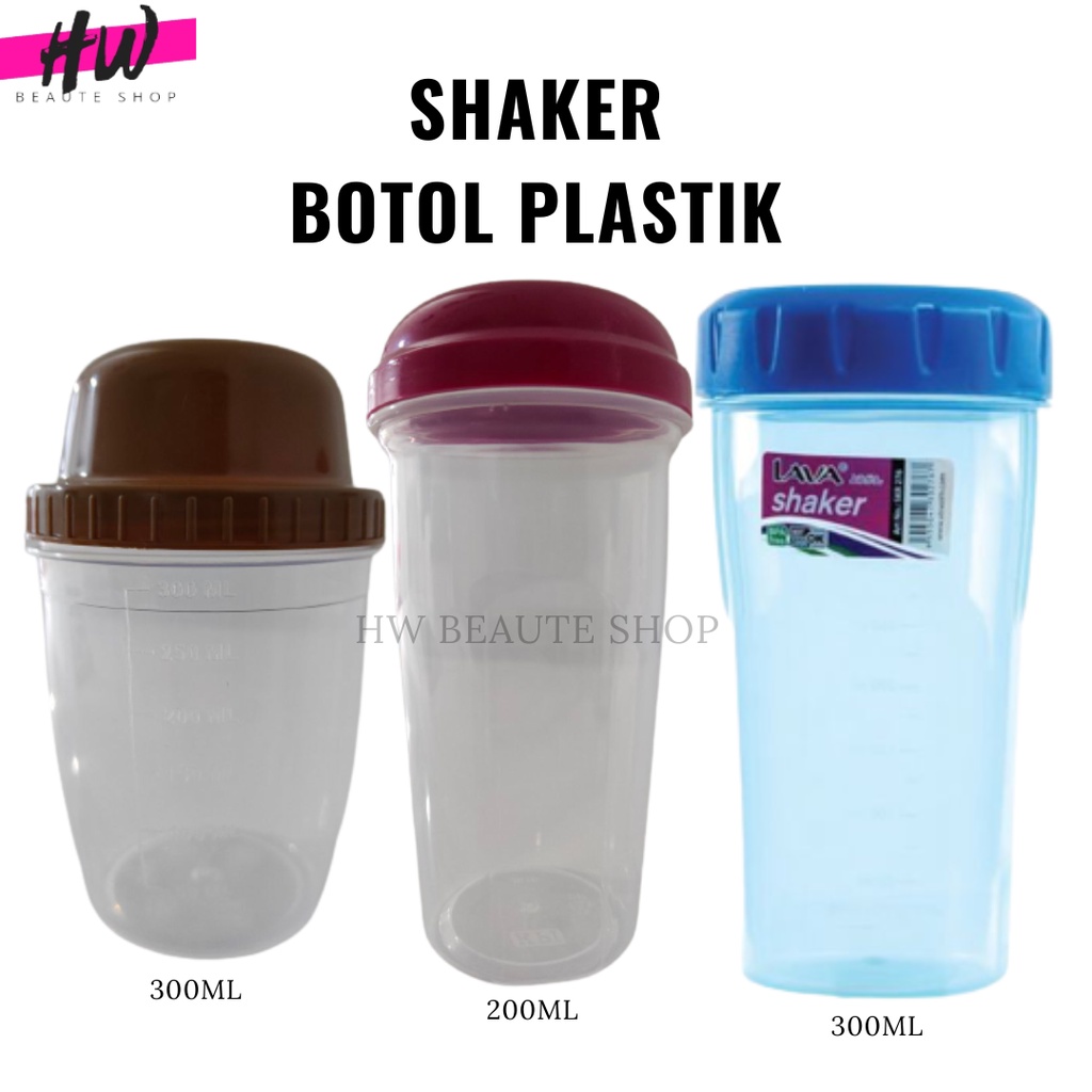 Botol Shaker Plastik Botol Air Water Bottle Shaker Bottle 200ml Shaker Bottle 300ml Shaker Bottle ขว