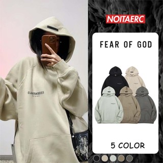 ESSENTIALS FEAR OF GOD hoodie เสื้อแจ็คเก็ต 5สี  หน้าอก LOGO เสื้อกันหนาวมีฮู้ดตัวอักษรเรียบง่าย  FOG เสื้อโค้ท jacket เสื้อกันหนาว เสื้อกันหนาว