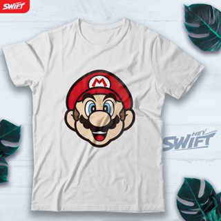 เสื้อยืด พิมพ์ลาย Super MARIO Big Face DISTRO