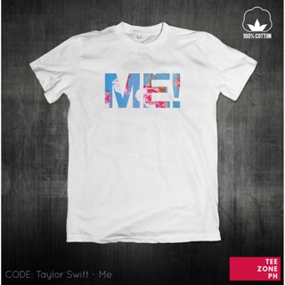 Sanc6 เสื้อยืด ผ้าฝ้าย 100% พิมพ์ลายโลโก้ Taylor Swift Me พลัสไซซ์ สําหรับผู้ชาย