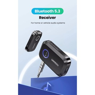 UGREEN (90748)Bluetooth Car Receiver Adapter 3.5mm AUX Jacks for Car Speakers Audio Music Receiver Hands Free Bluetooth