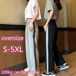 กางเกงถูก，ส่งไวจากไทย, กางเกงขายาว เอวสูง ทรงหลวม สไตล์เกาหลี สําหรับผู้ชายและผู้หญิง ไซซ์ S - 5XL กางเกงวอล์ม