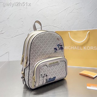 ◘【Real Shot】 MK Womens Backpack Fashion Versatile Metal Logo Premium Backpack