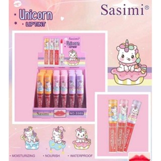 ⚡FLASH SALE⚡♡พร้อมส่ง  Sasimi NoS989 Water Candy Lip tint 1Box-24pcs