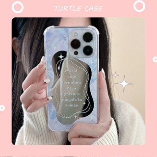 [พร้อมส่ง] เคสโทรศัพท์มือถือ ซิลิโคน ลายภาษาอังกฤษ พร้อมกระจก สําหรับ iPhone 14 13 12 11 PROMAX XS XR XSMAX SE2020 6 7 8PLUS MINI