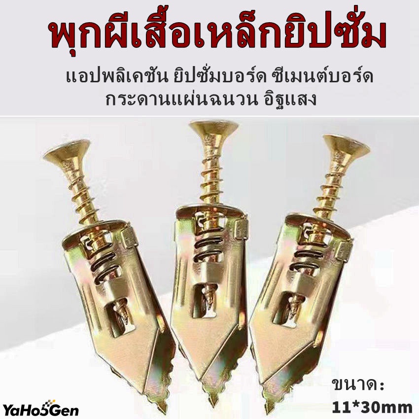 พุกผีเสื้อเหล็กยิปซั่ม พุกยิบซั่ม สกรู สกรูขยายตัว สกรูขยายตัวสังกะสี พร้อมสกรูชุบสังกะสี พุกยิปซั่ม พุกร่ม รวมสกรู