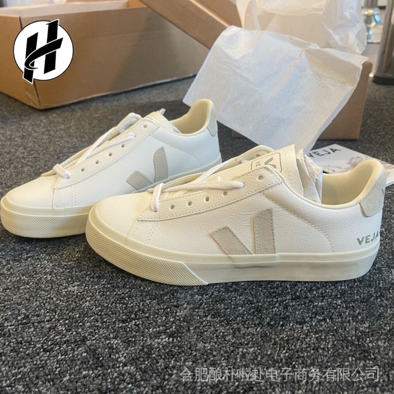 -H-Daigou Veja Field รองเท้าหนังมัทฉะ สีเทาอ่อน สีดํา สีขาว สําหรับผู้ชาย และผู้หญิง