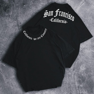 เสื้อยืดโอเวอร์ไซซ์ ลาย San Francisco California สําหรับผู้หญิง