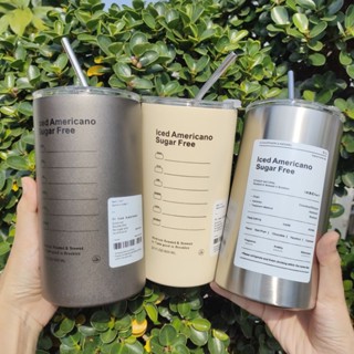 แก้วสแตนเลส  *พร้อมส่งในไทย*  แก้วเก็บความเย็นกาแฟสวยๆ