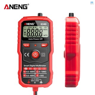 Aneng 8340 มัลติมิเตอร์ดิจิทัล อัจฉริยะ จดจําอัตโนมัติ 1999 ครั้ง โวลต์มิเตอร์ ปากกาทดสอบไฟฟ้า พร้อมหน้าจอแบ็คไลท์ ไฟฉาย เหนี่ยวนํา NCV AC DC แรงดันไฟฟ้า ความต้านทาน จุดแตกหัก ถ่ายทอดสด