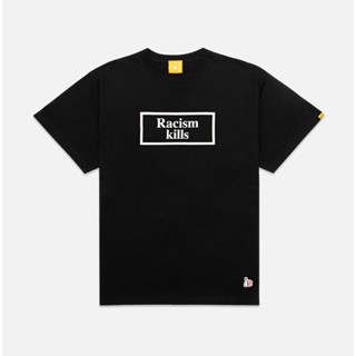 2023 Fr2 x CLOT เสื้อยืดแขนสั้น ทรงหลวม พิมพ์ลาย Racism KILLS Refuse Racism สําหรับผู้ชาย และผู้หญิง