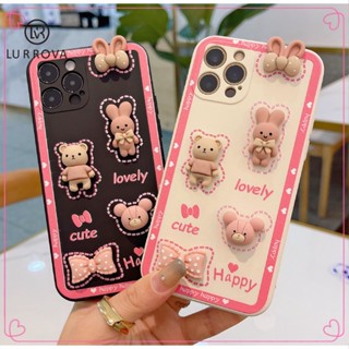 เคส Vivo Y22 Y22S Y35 Y02S Y16 Y21 Y12S Y12 Y20 Y11 Y01 Y15S Y50 Y33S Y12A Y51 Y91C Y20A Y3S Y17 Y85 เคสโทรศัพท์ซิลิโคนตุ๊กตากระต่ายการ์ตูนน่ารัก 3 มิติ