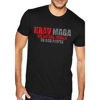 เสื้อยืดครอป {พร้อมส่ง เสื้อยืดผ้าฝ้าย 100% พิมพ์ลาย Krav Maga Tri Blend Krav Maga Bad Things พลัสไซซ์ XS-6XL ของขว