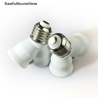 Seaf&gt; อะแดปเตอร์ซ็อกเก็ตหลอดไฟ E27 LED E27 เป็น 2-E27 E27