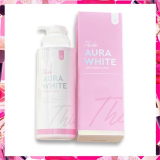 ✅์NEW!! THIDA (ธิดา ออร่าไวท์ บอดี้ โลชั่น) AURA WHITE BODY SERUM / UV BODY LOTION ออร่าไวท์ ขาวไว ใสเนียน 300ml