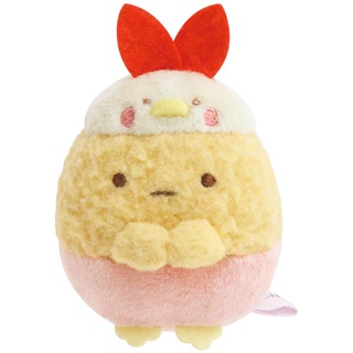 ตุ๊กตา Sumikko Gurashi Minna de Kotorikko ไซส์ SS แบบหางกุ้งเทมปุระ ใส่ชุดนกชมพู ขนาด 6 x 5 x 4 ซม.