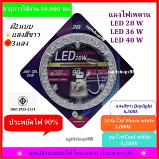 แผงไฟเพดาน LED ชุดเปลี่ยนหลอดไฟ โคมเพดาน(โคมซาลาเปา) 28,36,48W แสงขาว(Daylight) และ3แสง(Warm White,Day Light,Cold Light)