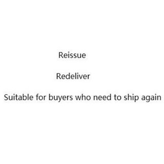 Reissue Redeliver Suitable for buyers