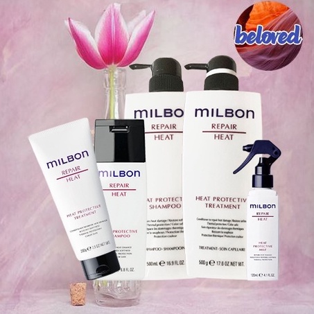 Milbon Repair Heat Protective Shampoo/Treatment/Mist 500/200/120 ml แชมพู ครีมนวดผม สำหรับผมเสียขั้นสุด จากเคมี