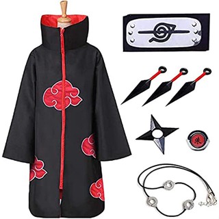 Naruto Goods Naruto Cosplay Cloak Akatsuki Clothes Cloak Costume Anime Unisex Stand Specifications 5 Sizes (XS-XL) Available