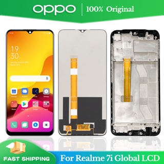 6.5&amp;#39;&amp;#39; ของแท้ หน้าจอสัมผัสดิจิทัล LCD คุณภาพสูง สําหรับ Oppo Realme 7i Global RMX2193 Helio G85