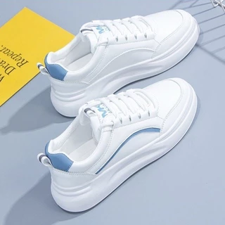 SY SHOP899 รองเท้าผ้าใบหญิง รองเท้าผ้าใบสีขาว ผ้านุ่ม NO.H31