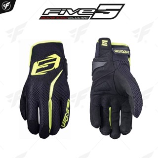 ถุงมือสำหรับขับขี่มอเตอร์ไซค์/ถุงมือการ์ด FIVE ADVANCED GLOVES RS5 AIR FLUO YELLOW