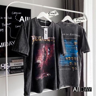 เสื้อวินเทจ งานป้ายแบรนด์ Allday สกีนลายMEGADETH✅ของแท้100%