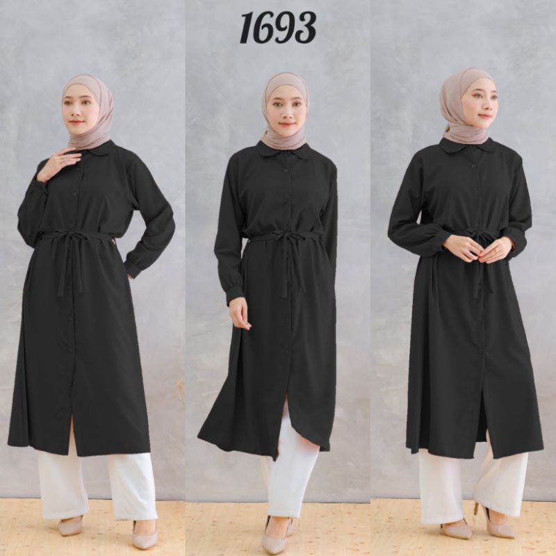 เสื้อคลุมยาว Special Black 1693 Rp. 78,000 x 4 ชิ้น = Rp. 312,000