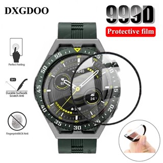 Dxgdoo ฟิล์มกระจกนิรภัยกันรอยหน้าจอ แบบนิ่ม 46 มม. อุปกรณ์เสริม สําหรับ Huawei Watch GT 3 SE GT3 Pro Huawei Watch GT3 SE