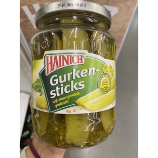 Gurkensticks ( Hainich Brand ) 670 G. แตงกวา ชนิดแท่ง ตรา ไฮนิช