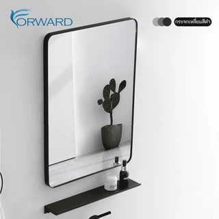 กระจกเงา กระจกแขวน กระจกติดผนัง สีดำ ขนาด60x40 wall mirror รุ่น mirror-003