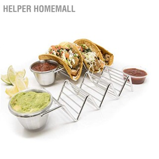 Helper Homemall ชั้นวางทาโก้ สเตนเลส รูปตัว V 3 ช่อง สําหรับห้องครัว บ้าน