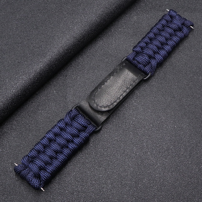 สายนาฬิกาข้อมือไนล่อนถัก หัวแบน 20 22 มม. สําหรับ Galaxy Watch 3 4 5 41 45 มม. 40 44 มม. 42 46 มม. H-uawei GT3 GT 2e GT2