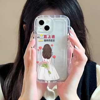 เคสโทรศัพท์มือถือ ลายการ์ตูนผู้หญิงน่ารัก สําหรับ iphone 14promax 11 13 12 7Plus 6 6s XR X XS Max