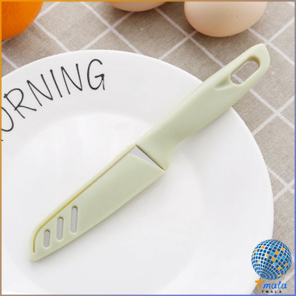 Tmala มีด มีดปอกผลไม้ มีดเล็ก มีสแตนเลส มีดหั่น มีดทำครัว มีดพกพา มีดหลากสี Fruit Knife - รูปที่ 2