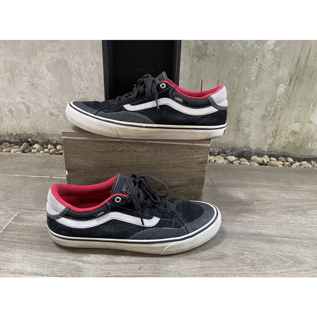 รองเท้า VANS TNT SG BLACK TAWNY OLIVE SNEAKERS รุ่น PRO สีแดง/ดํา มือ 2 ของแท้ พร้อมส่ง