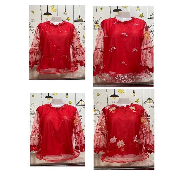ใหม่ เสื้อผ้าแก้ว#ใส่เที่ยวตรุษจีน#รอบอก40-52นิ้วค่ะ#เสื้อสีแดง#เสื้อใส่เที่ยวปีใหม่#