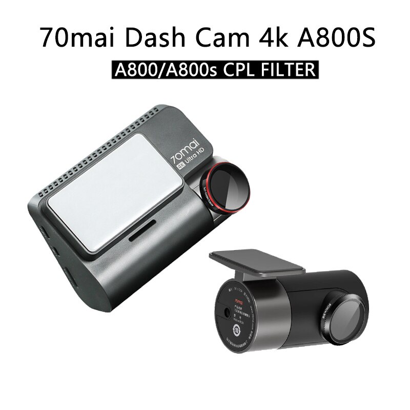 ฟิลเตอร์กล้องหลัง 70Mai Dash Cam 4K A800S CPL หรือ RC06 CPL สําหรับเลนส์ 70Ma A800S HD ป้องกันฝุ่น ป้องกันแสงสะท้อน