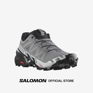 SALOMON SHOES SPEEDCROSS 6 WIDE QUSH/BLACK/PEARL รองเท้า รองเท้าสำหรับวิ่งเทรล ผู้ชาย