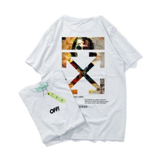 เสื้อยืด ลาย Kaos Baju Off White Joker Full Tag &amp; Label