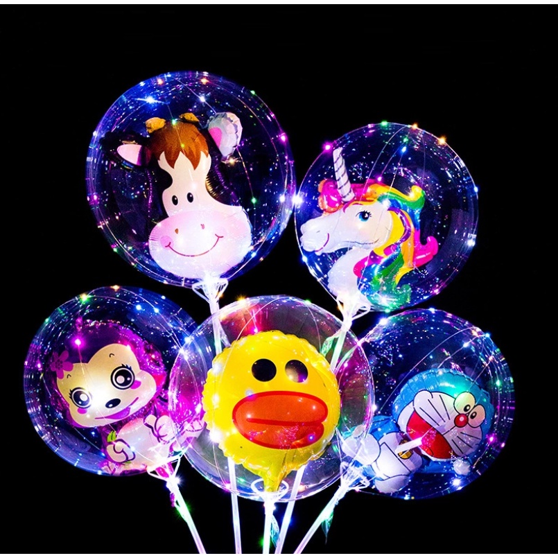 ลูกโป่งไฟกระพริบมีตุ๊กตา  พร้อมส่ง - รูปที่ 2