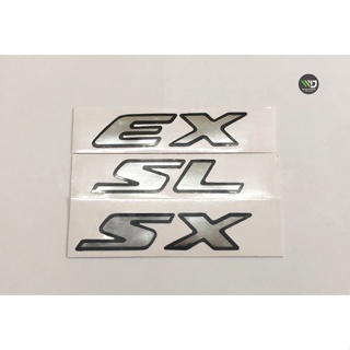 *1 ชุด มี 2 ชิ้น* สติกเกอร์ EX / SL / SX ติดข้างประตู สำหรับ ISUZU TFR  **หากมีข้อสงสัยทักแชทก่อนสั่งซื้อสินค้า**