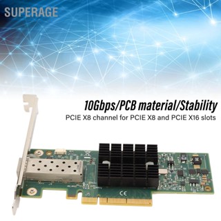 BSuperage อะแดปเตอร์การ์ดเครือข่าย Mnpa19 Xtr 10Gb Sfp+ Pcie 2 ชิ้น พร้อมสายเคเบิลแปลง 3.28 ฟุต สําหรับ Windows Pc