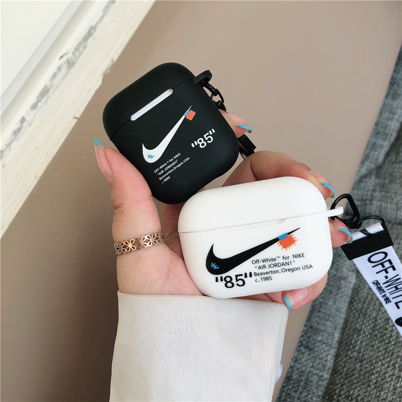 Nike Apple Air Airpods เคส Pro 2 แข็ง นิ่ม TPU ป้องกัน หูฟัง สี Apple ป้องกัน กันกระแทก