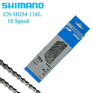 Shimano deore HG54 สายโซ่จักรยานเสือภูเขา 10 ความเร็ว 10s HG-X HG-54 116L สําหรับ deore m591 m610 m670 m6000พร้อมกล่อง