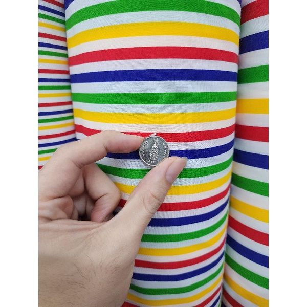 ❤พร้อมส่ง!!❤ ผ้าถ่ายพร็อพ ลายริ้ว ทาง ปูรองนั่ง ถ่ายงาน ฉาก มินิมอล วินเทจ ม่าน ปูโต๊ะ ผ้าคอตตอน ทีซี กว้าง 110-115ซม - รูปที่ 6