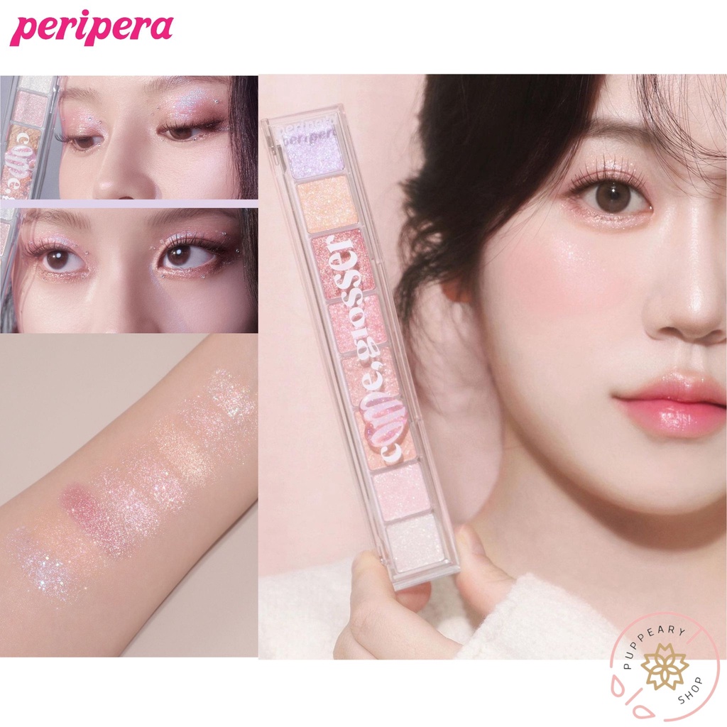 (แท้/พร้อมส่ง/ สินค้าแตกง่าย เช็คทุกตลับก่อนส่ง) PERIPERA ALL TAKE MOOD PALETTE #14 COME, GLOSSER